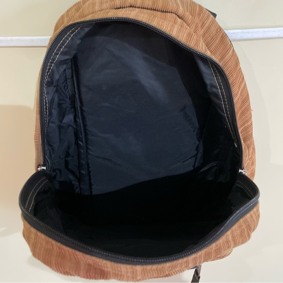 Jansport Brown High Steaks Corduroy Backpack - Picture 3 of 8